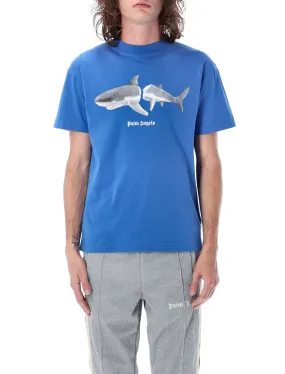 Palm Angels Shark Printed Crewneck T-Shirt