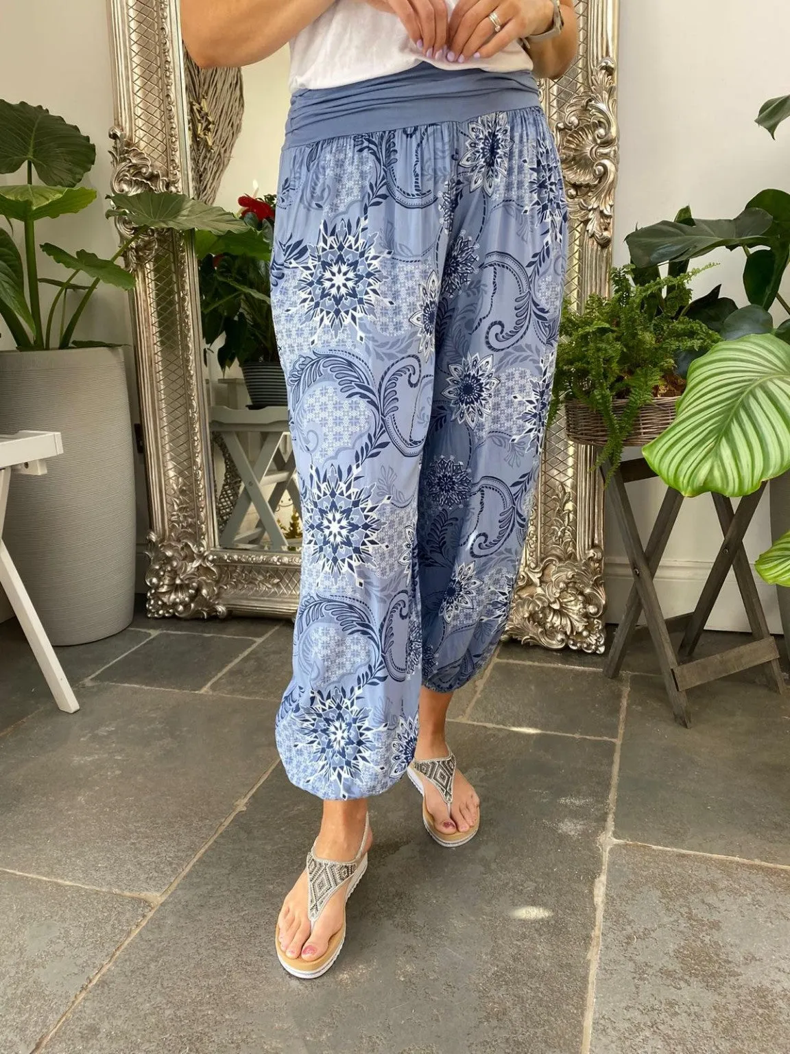 Patterned Hareem Trousers