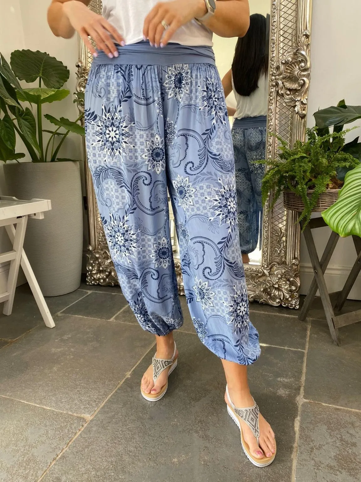 Patterned Hareem Trousers