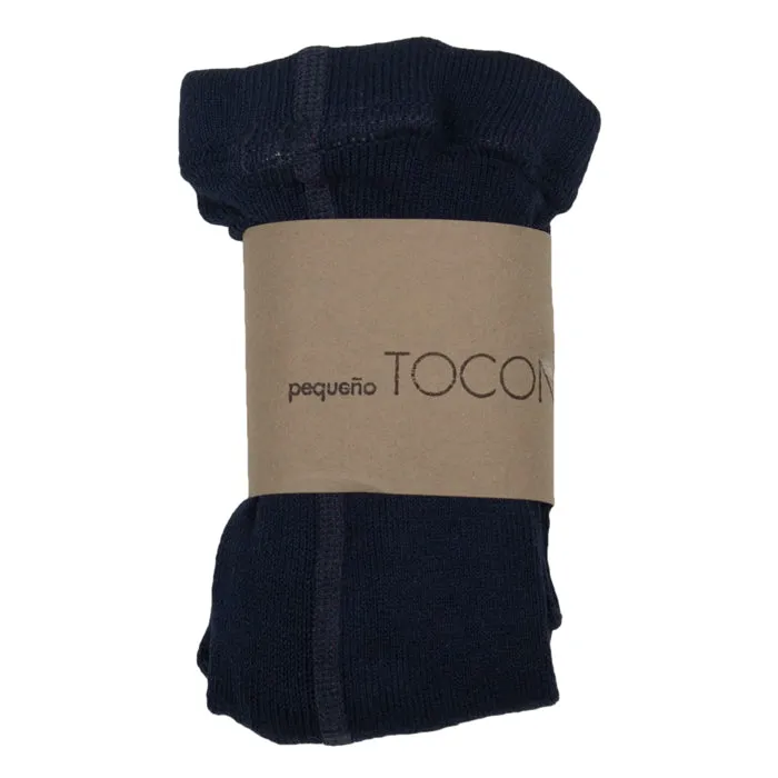 Pequeno Tocon Baby Tights Navy Blue