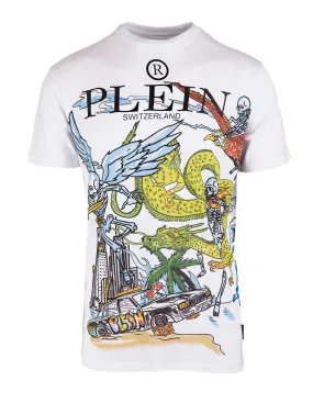 Philipp Plein Graphic Print Crewneck T-Shirt