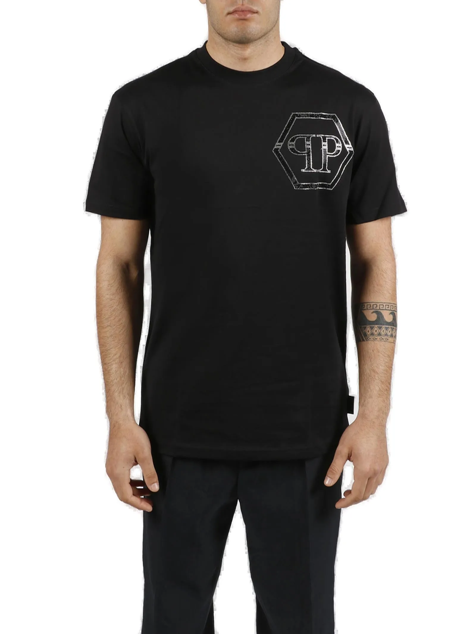 Philipp Plein SS Hexagon Crewneck T-Shirt