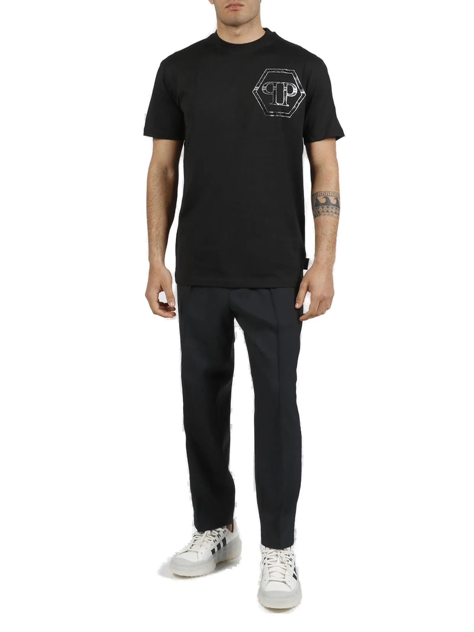 Philipp Plein SS Hexagon Crewneck T-Shirt