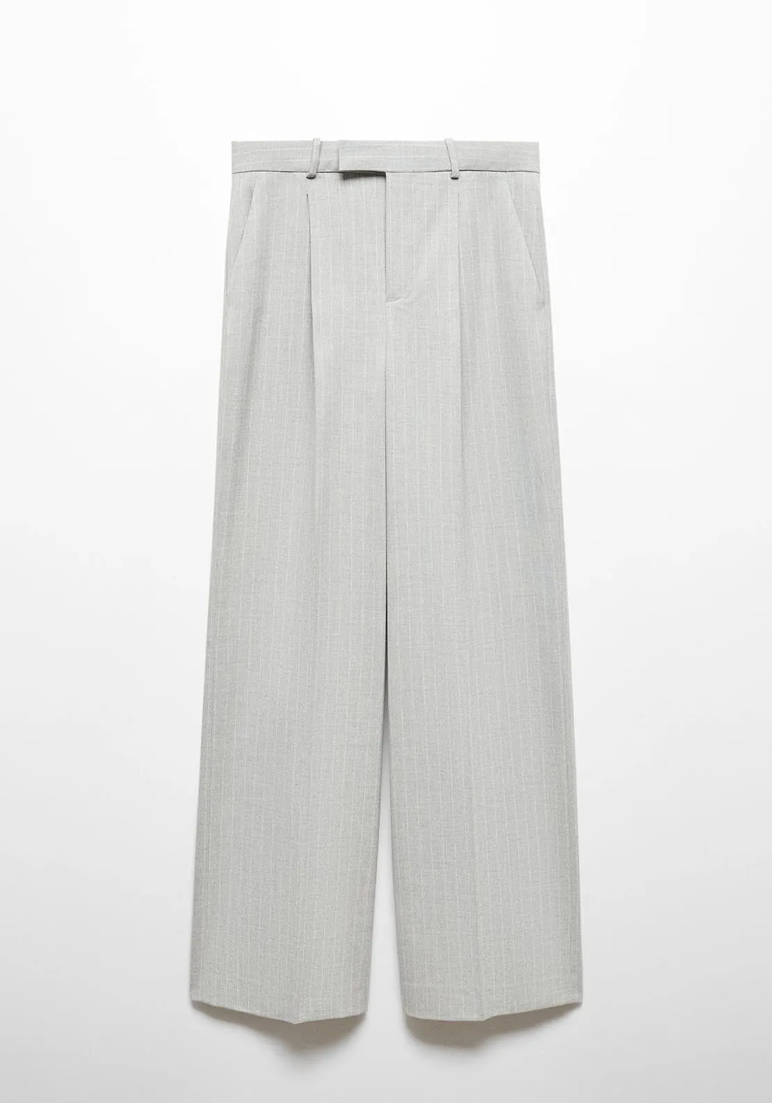 Pinstripe suit trousers