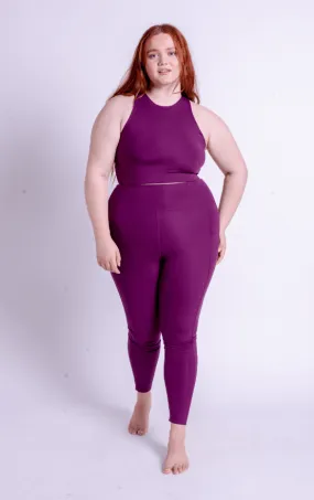 Plum Compressive Háar Leggings