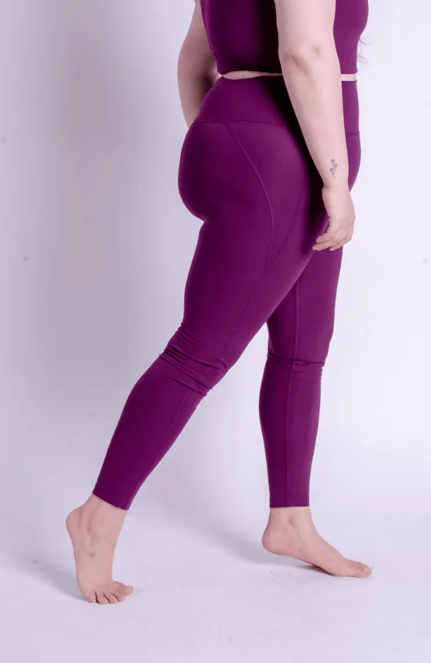 Plum Compressive Háar Leggings