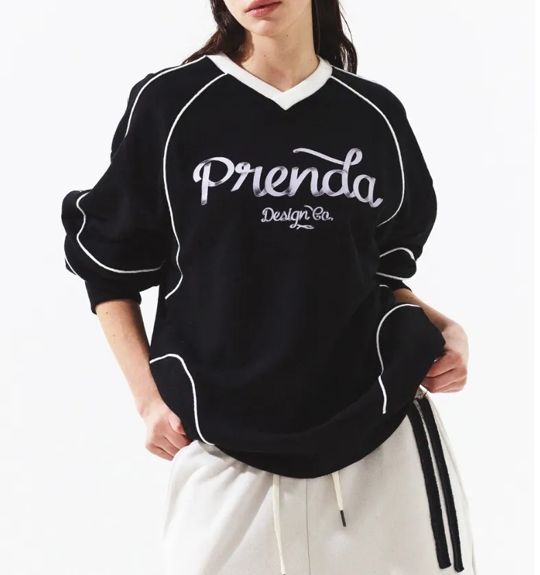 PRENDA FROM PLANT  |Street Style Long Sleeves Cotton Logo Hoodies & Sweatshirts