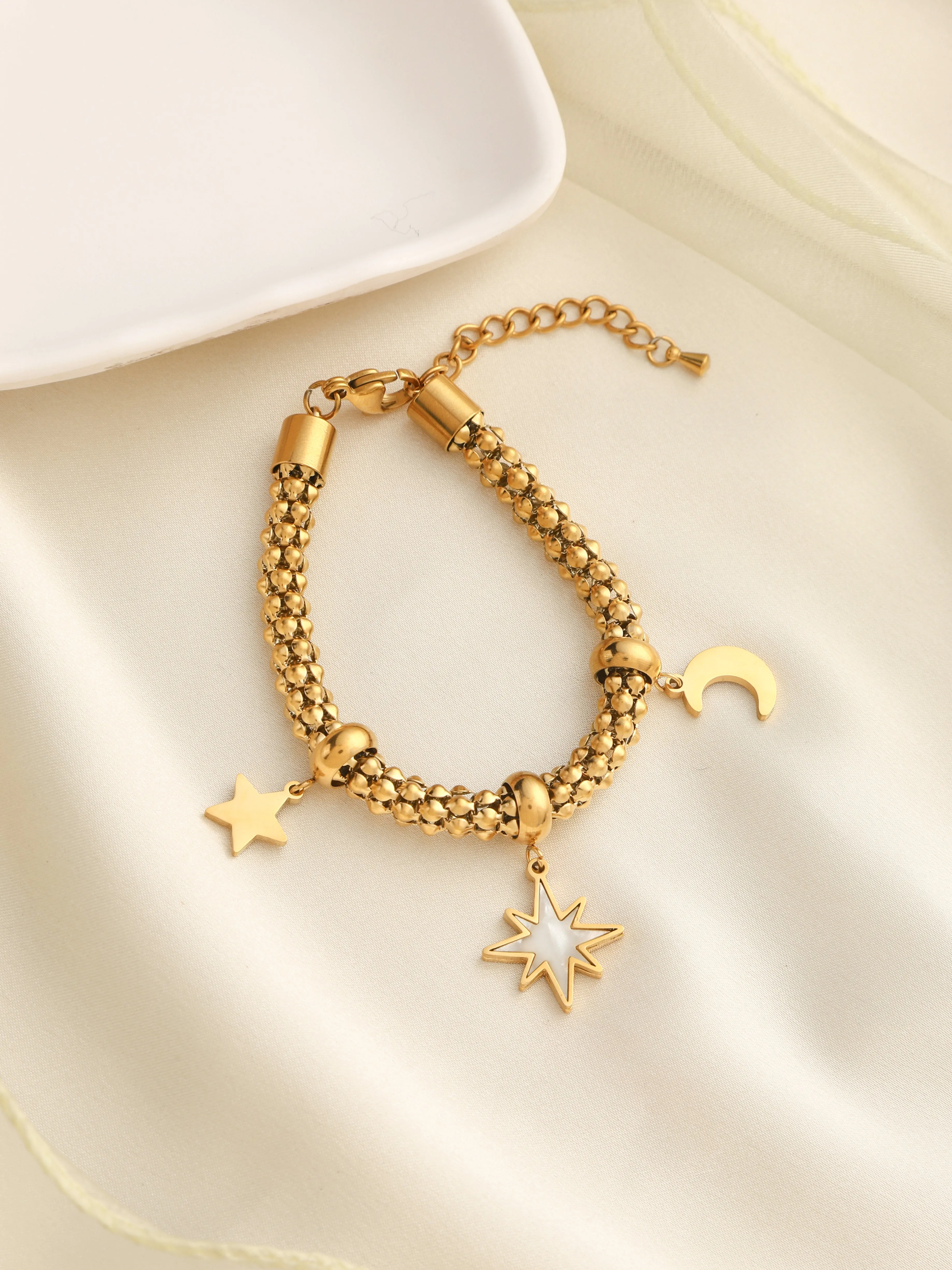 Pringle Star & Moon Bracelet