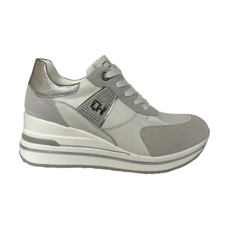 QH7 Queen Helena QH7017 Sneaker Donna Stringate Grigio