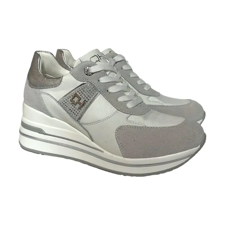 QH7 Queen Helena QH7017 Sneaker Donna Stringate Grigio