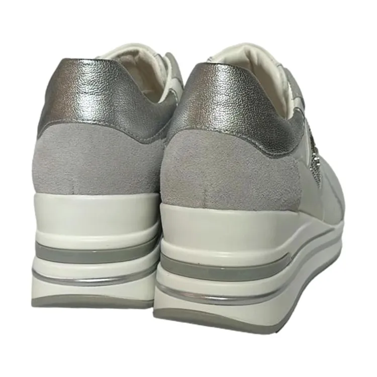 QH7 Queen Helena QH7017 Sneaker Donna Stringate Grigio