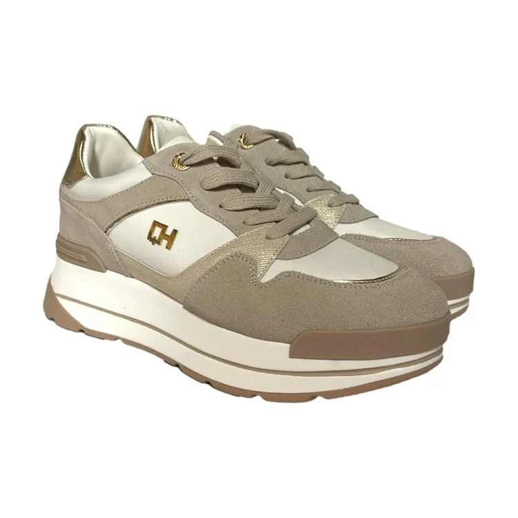 QH7 Queen Helena QH7025BEI Sneaker Donna Stringate Beige