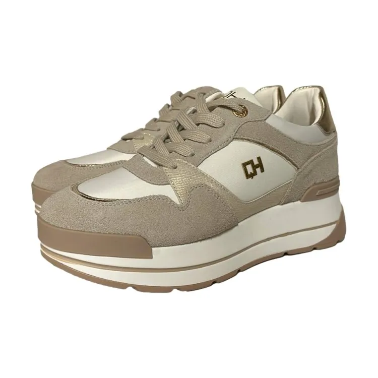 QH7 Queen Helena QH7025BEI Sneaker Donna Stringate Beige