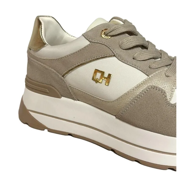 QH7 Queen Helena QH7025BEI Sneaker Donna Stringate Beige