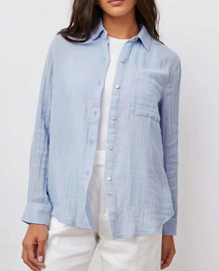 RAILS ELLIS GAUZE BUTTON DOWN