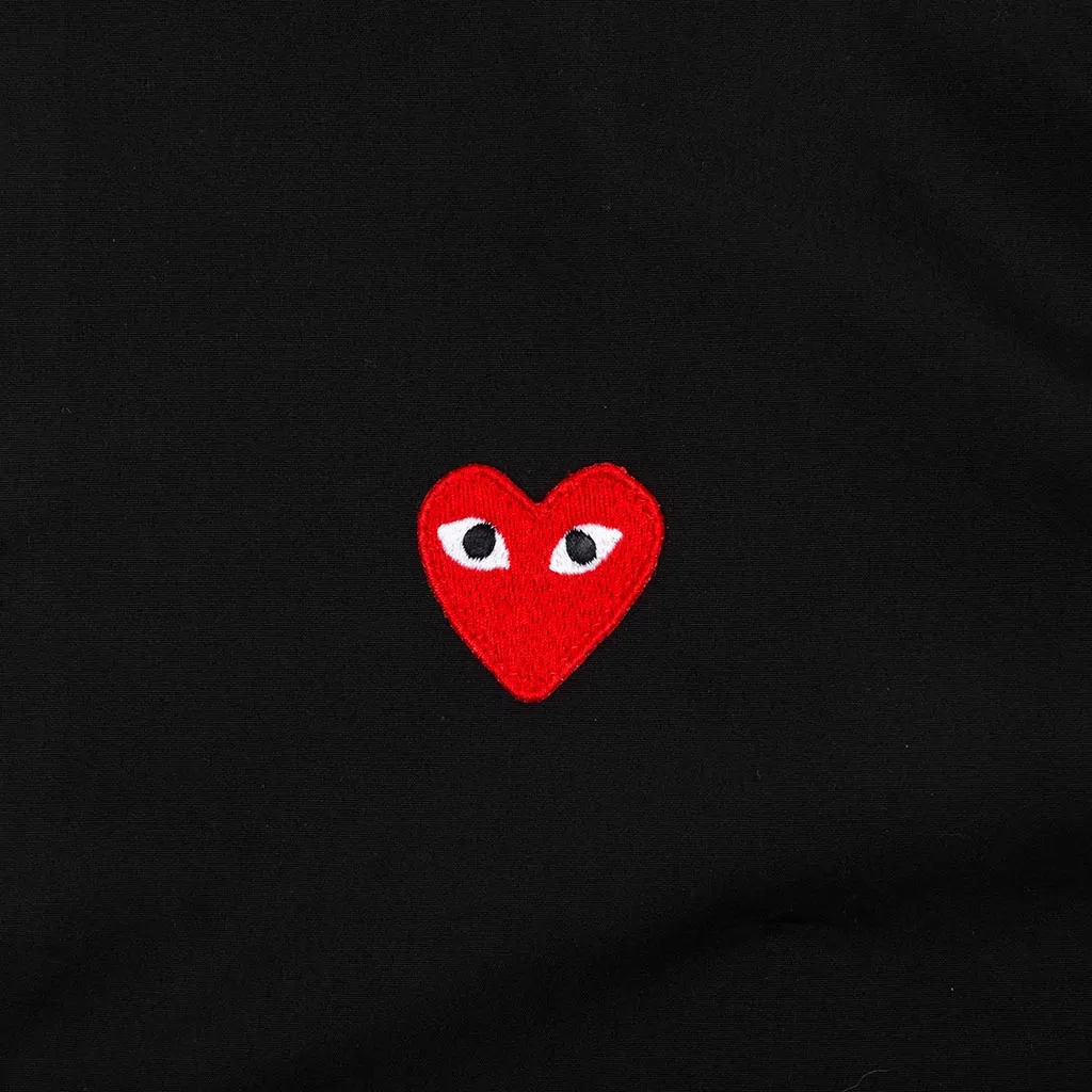 Red Emblem Button Down - Black