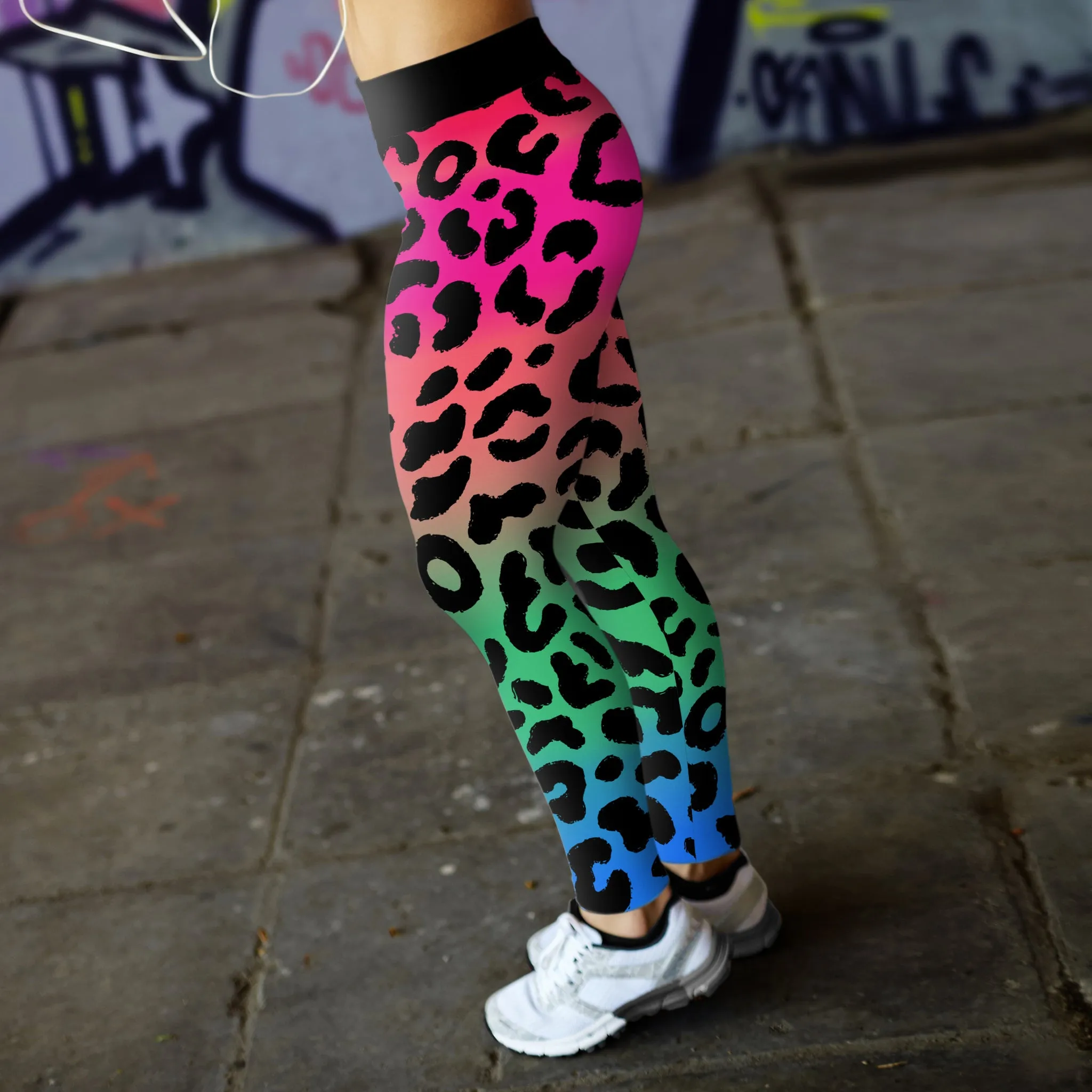 Retro Leopard Print Leggings