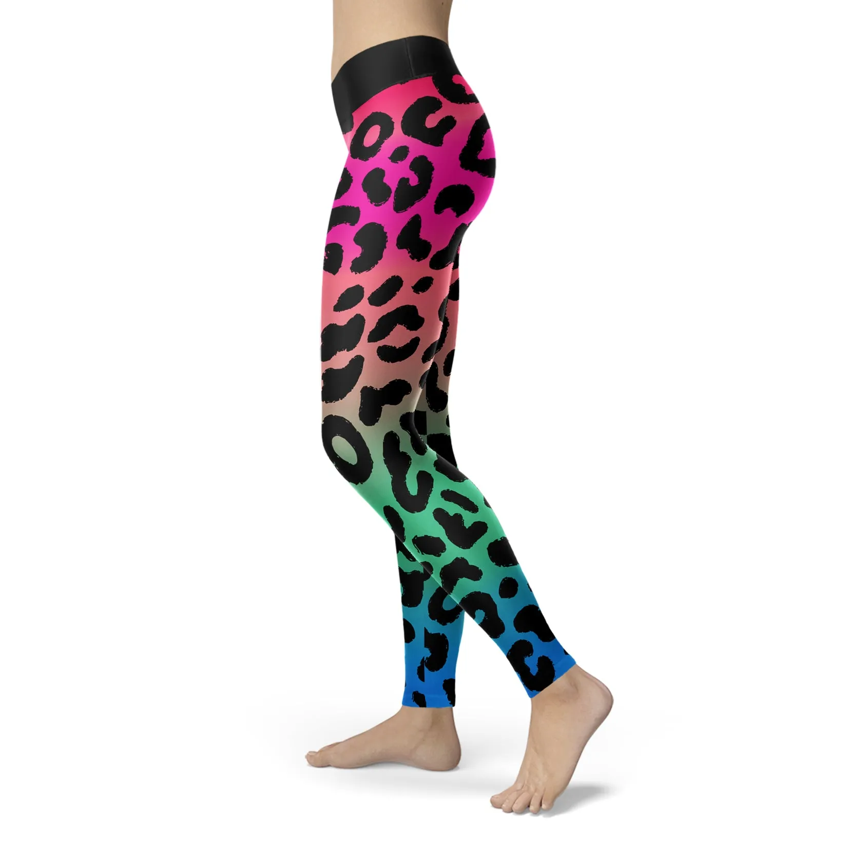 Retro Leopard Print Leggings