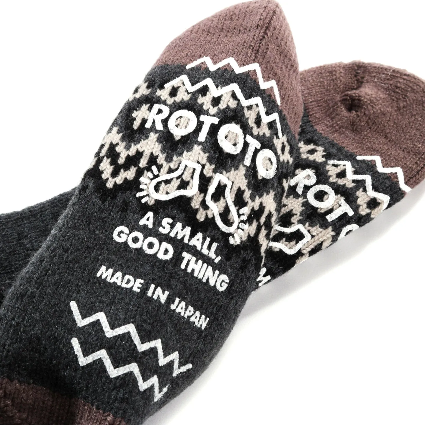 ROTOTO COMFY ROOM SOCKS NORDIC CHARCOAL