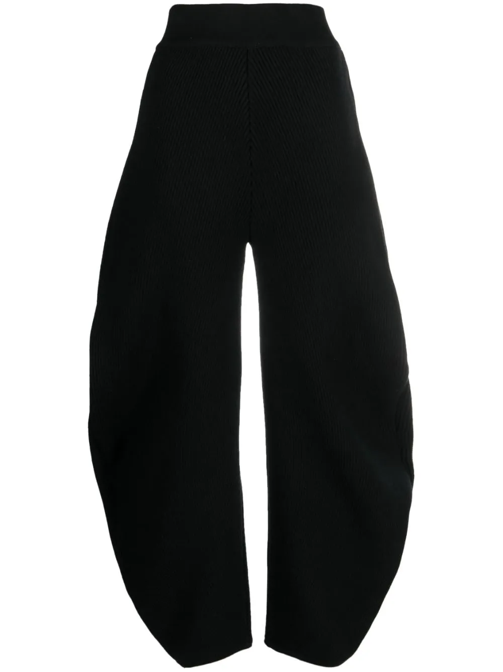 ROUND WOOL BLEND TROUSERS