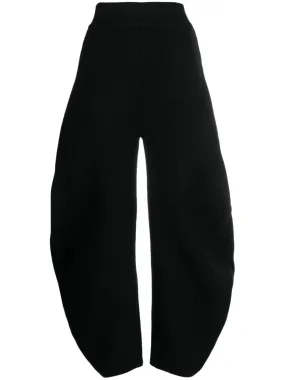 ROUND WOOL BLEND TROUSERS