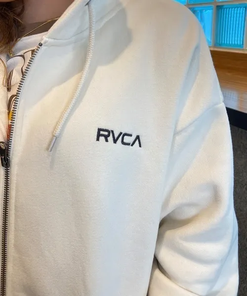 RVCA  |Unisex Sweat Street Style Long Sleeves Plain Cotton