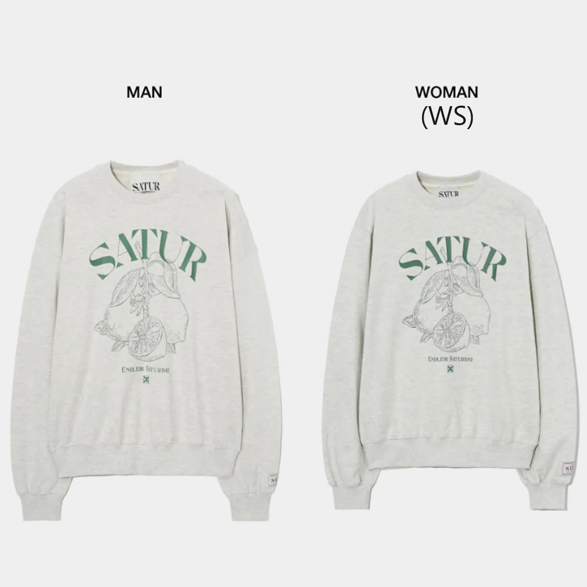 SATUR  |Unisex Street Style Long Sleeves Plain Cotton Logo