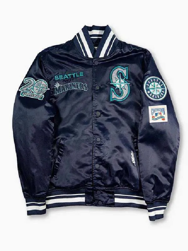 Seattle Mariners 1997 Satin Varsity Jacket - William Jacket