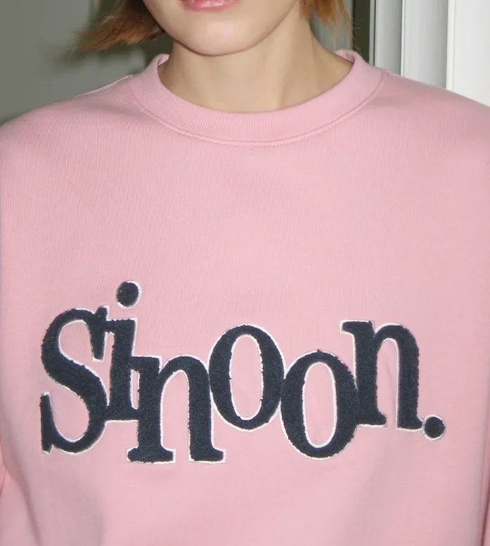 sinoon  |Street Style Long Sleeves Plain Logo Outlet