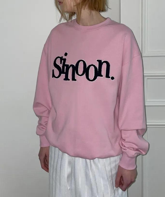 sinoon  |Street Style Long Sleeves Plain Logo Outlet