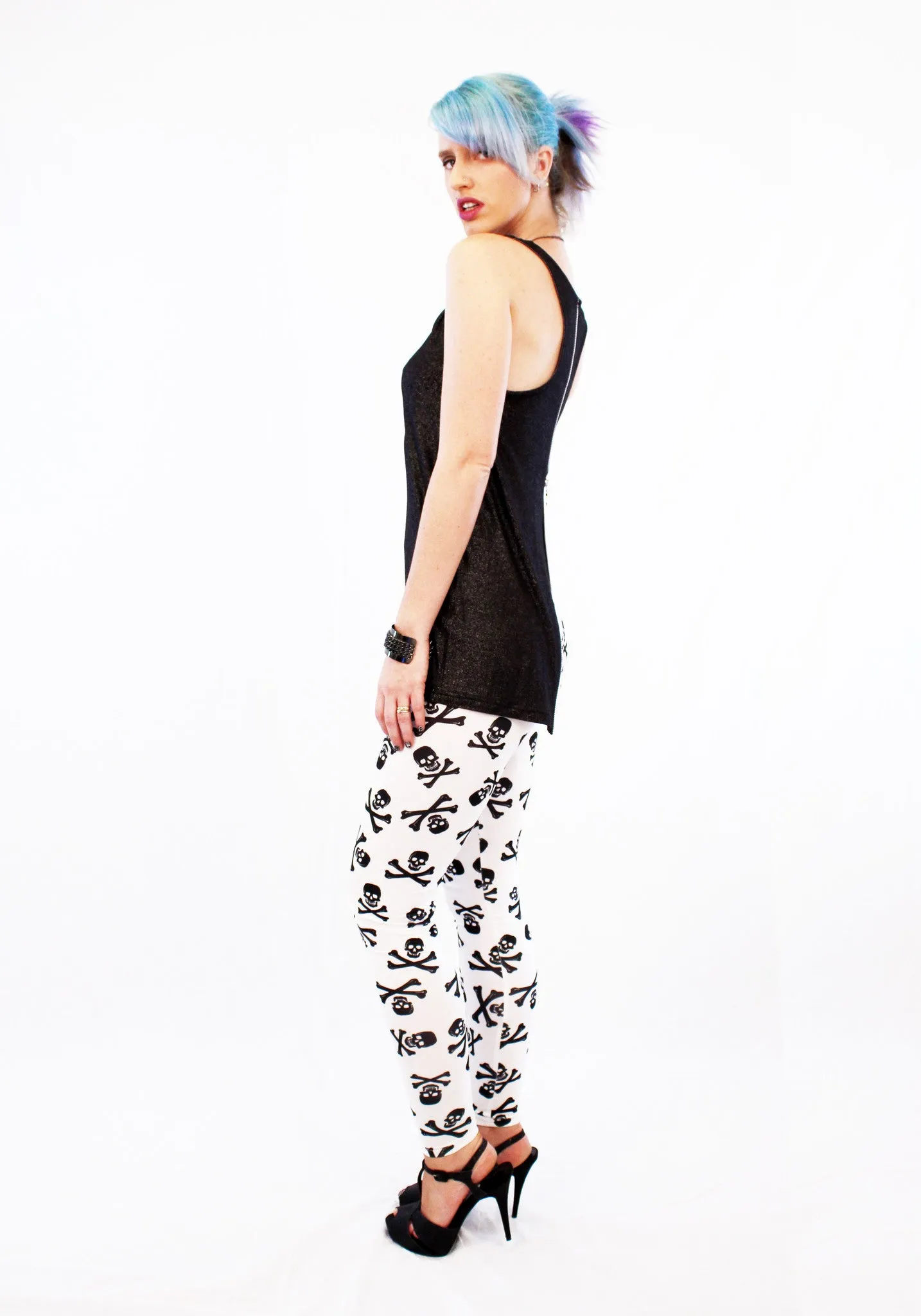 Skullified Skull Print Leggings