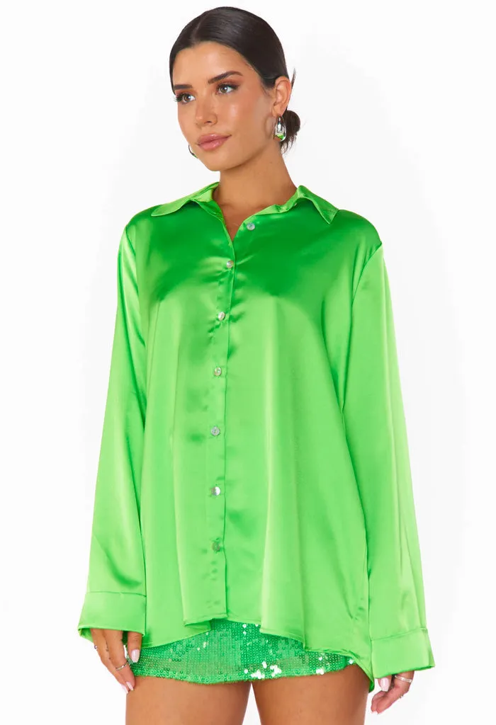 Smith Button Down-Bright Green