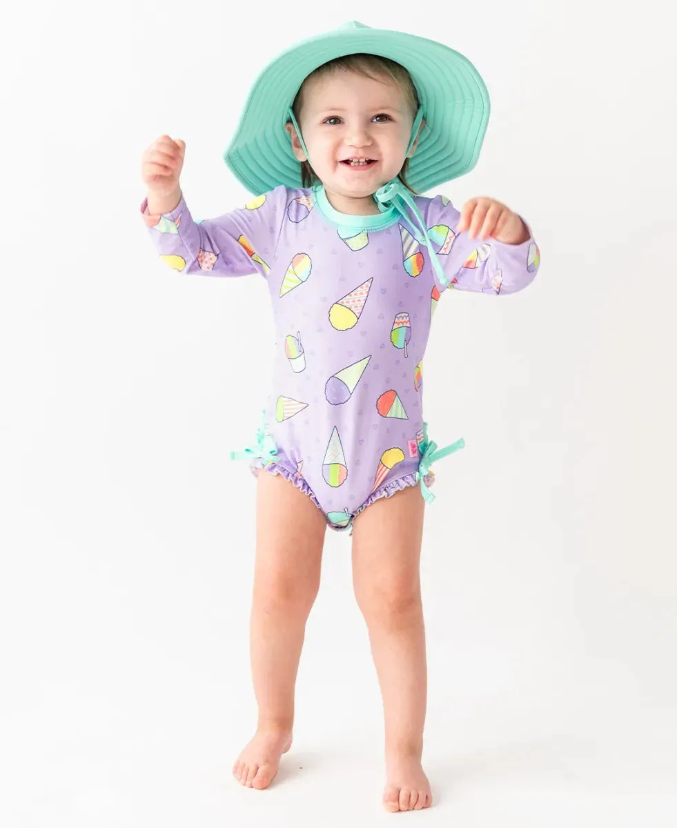 Snow Cones Long Sleeve One Piece Rash Guard