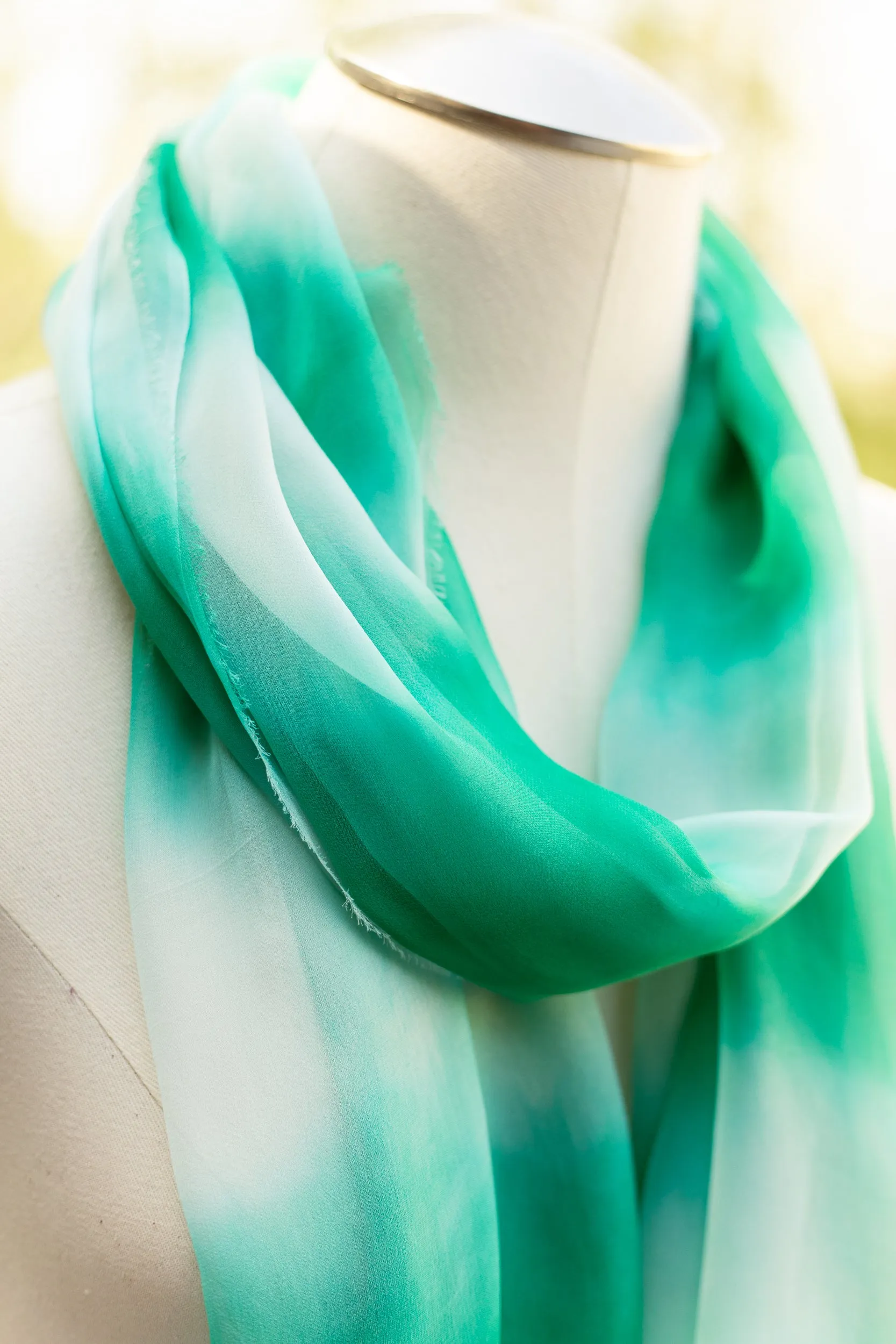 Spearmint Tie Dye Scarf