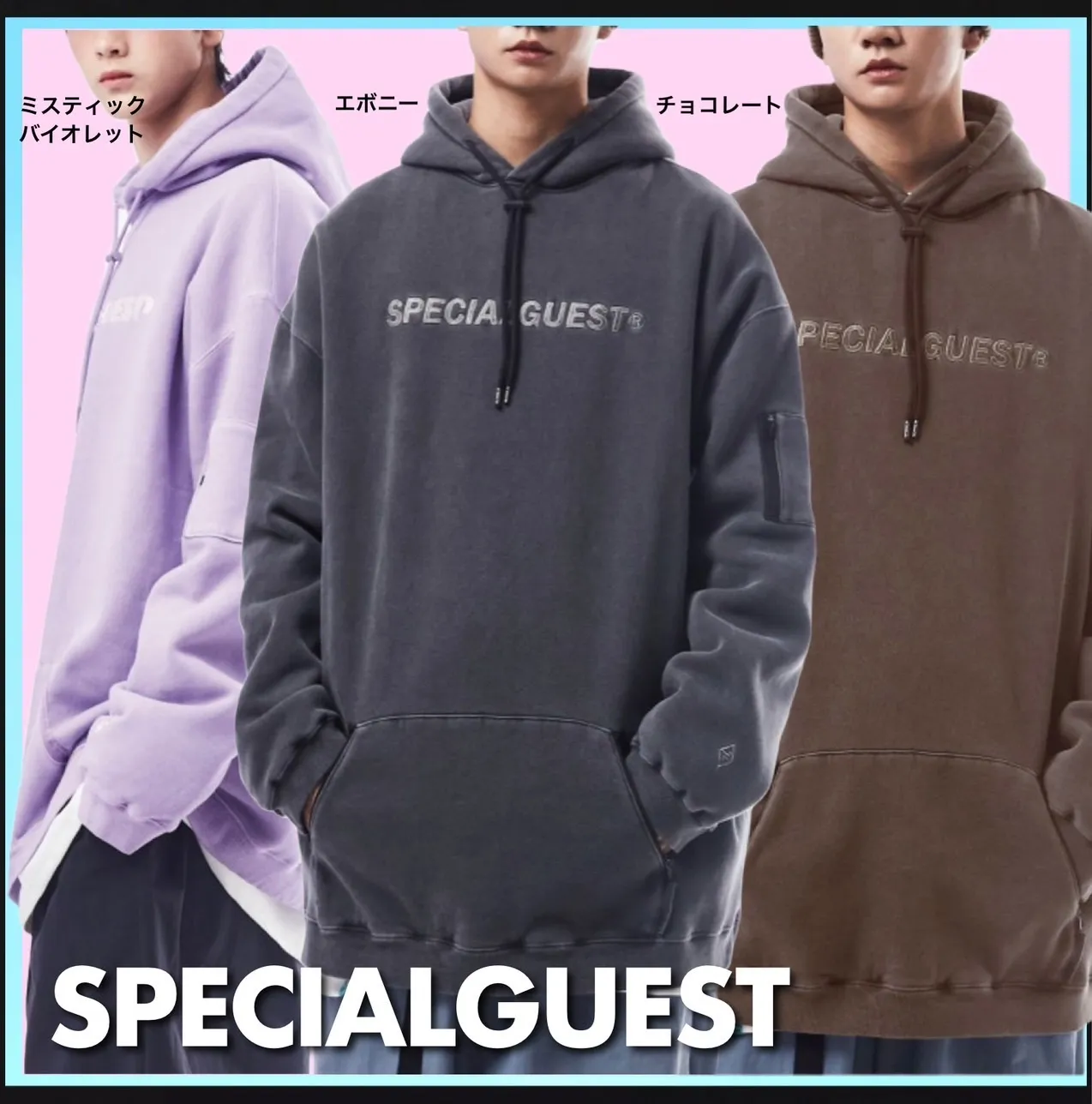 SPECIALGUEST  |Unisex Street Style Long Sleeves Cotton Logo Skater Style