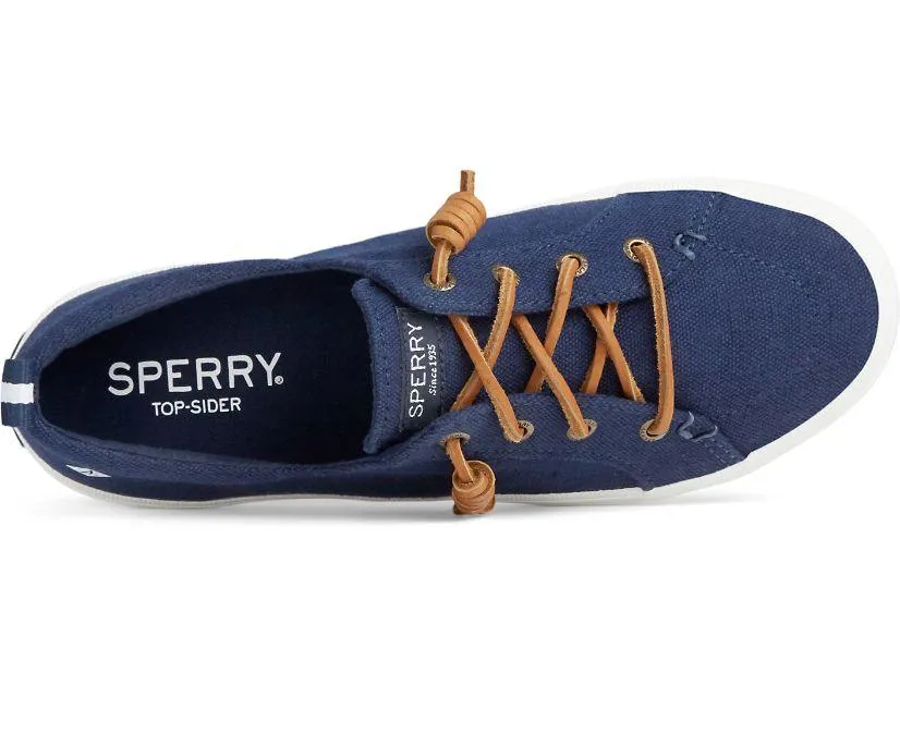 Sperry - Women's SeaCycled Crest Vibe Linen Sneaker - Navy