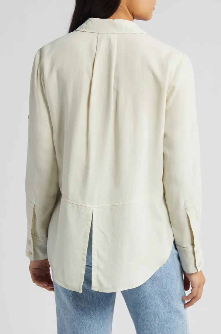 Split Back Button Down Cliffside