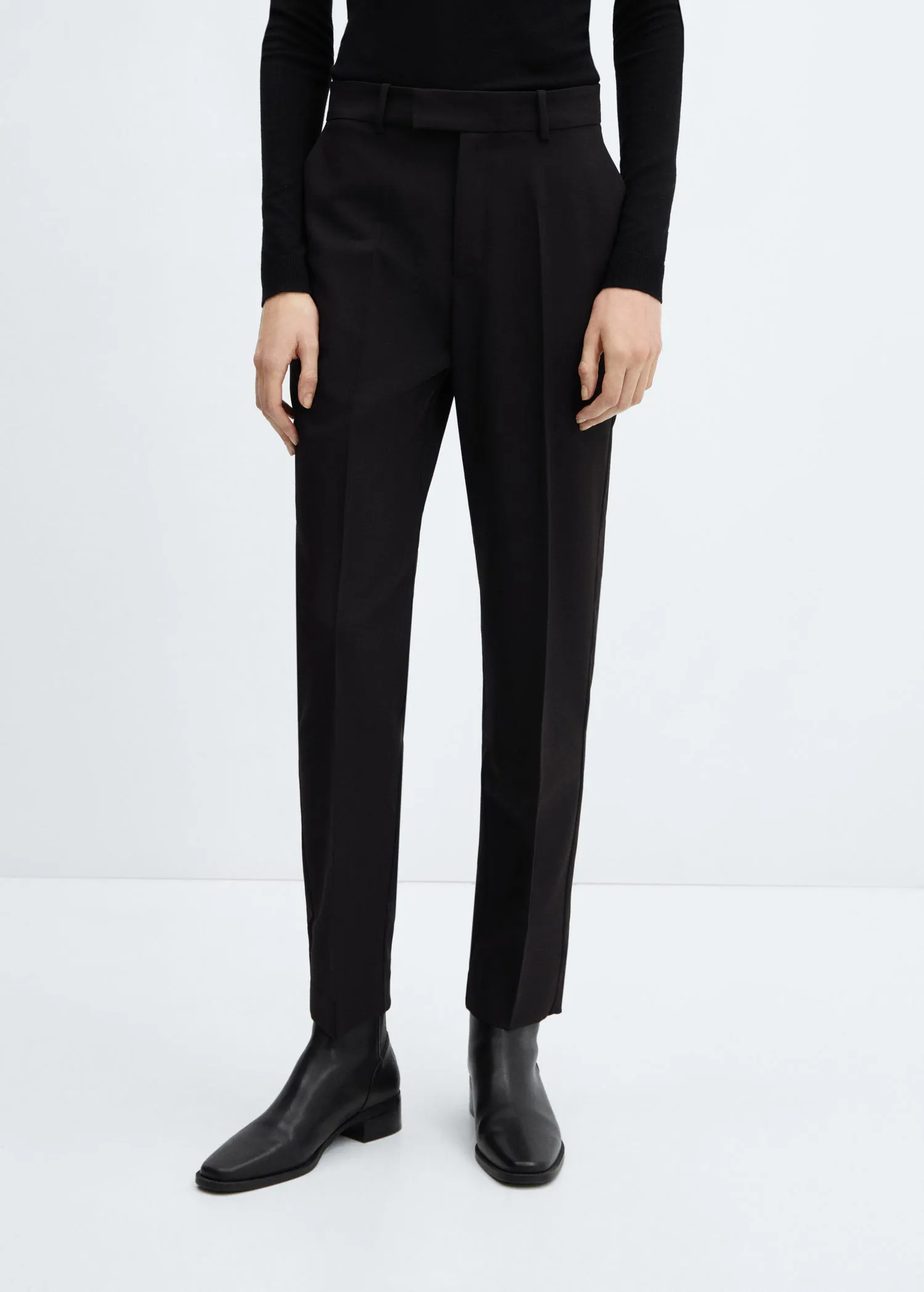 Straight suit trousers