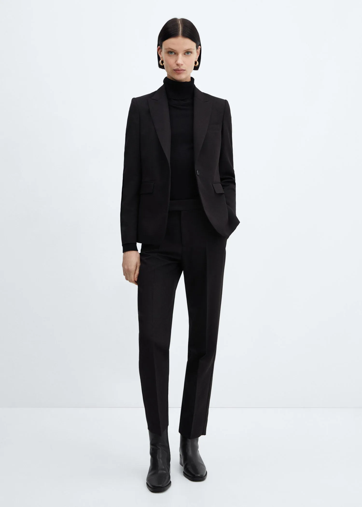 Straight suit trousers