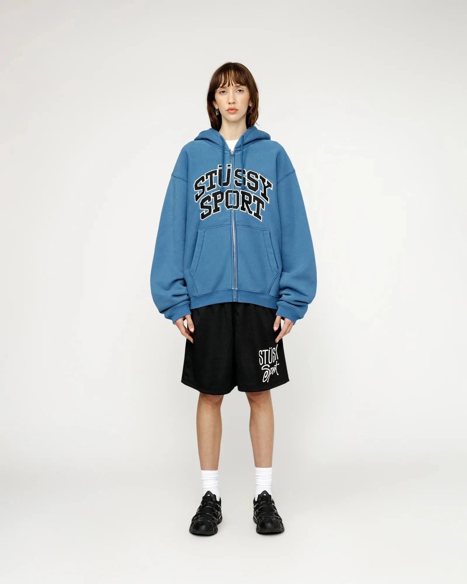 STUSSY  |Unisex Street Style Long Sleeves Logo Skater Style Hoodies