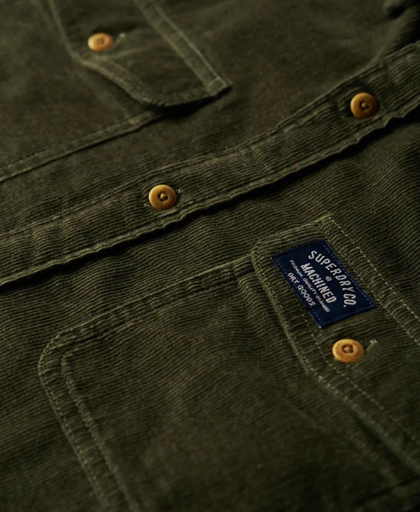 Superdry - Trailsman Relaxed Fit Corduroy Shirt Dark Green Moss