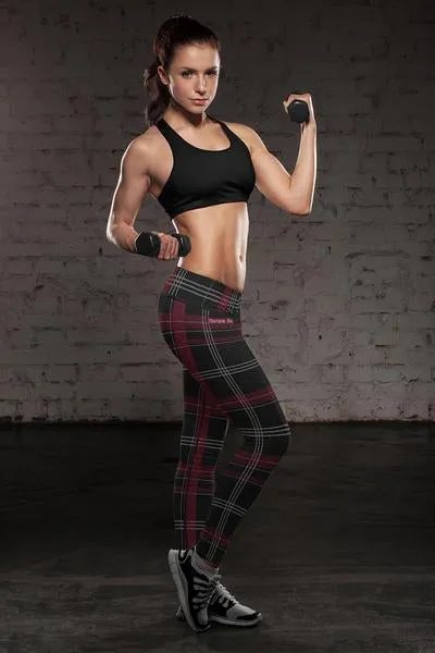 TAM FB Plaid Leggings