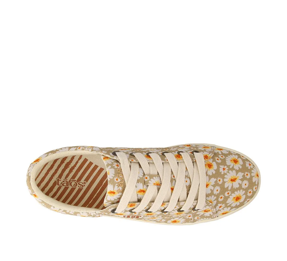 Taos Womens Star Canvas Sneaker-Tan Daisy