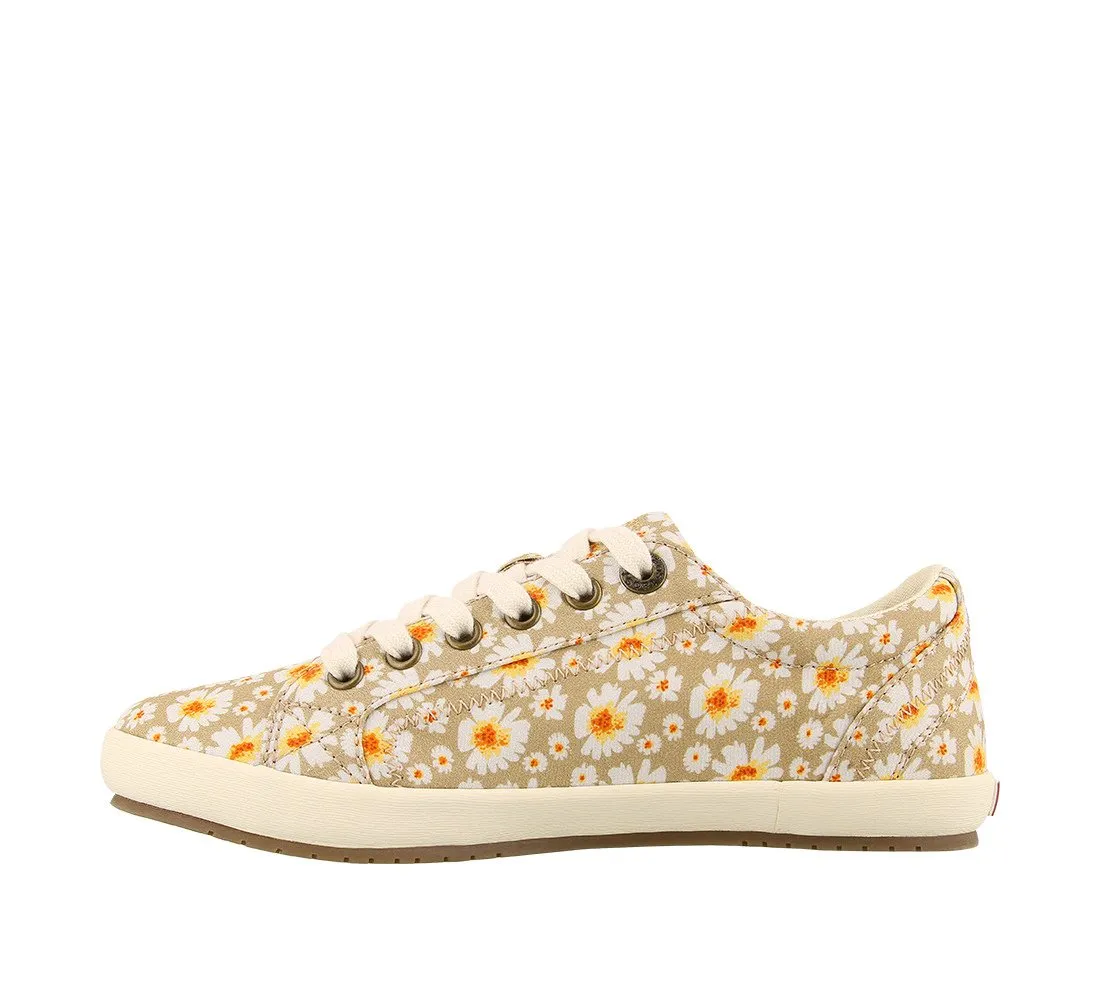 Taos Womens Star Canvas Sneaker-Tan Daisy