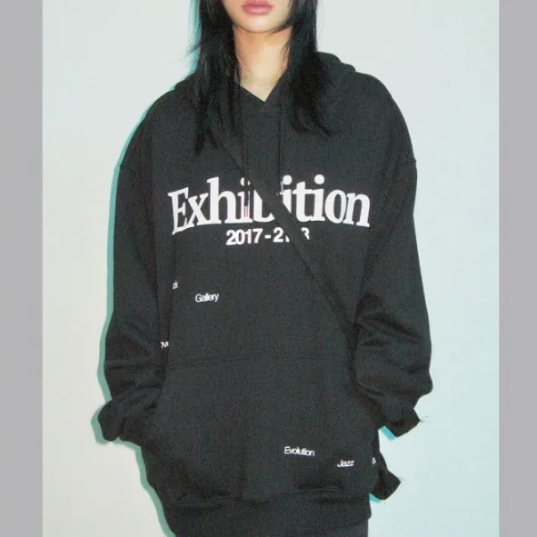 THE MUSEUM VISITOR  |Unisex Street Style Plain Cotton Logo Hoodies & Sweatshirts