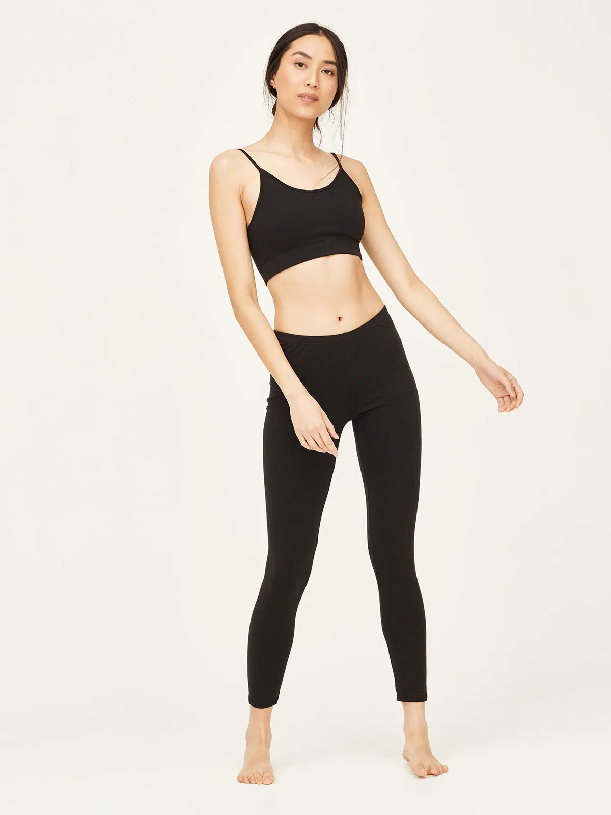 Thought Black Cotton Leggings