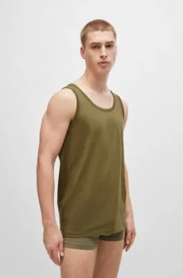 Three-pack of tank-top vests in cotton