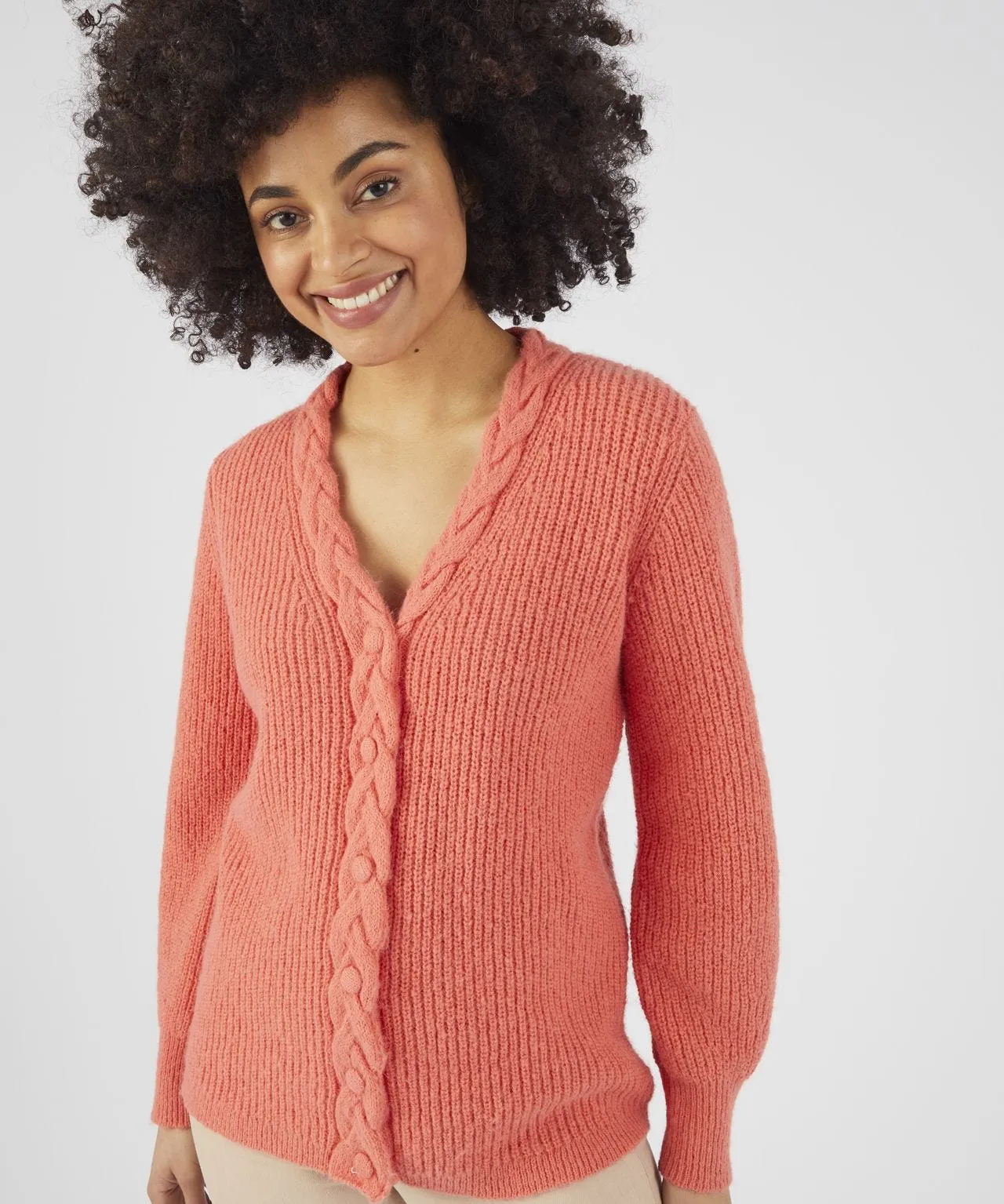 Toasty Thermal Recycled Cable Cardigan