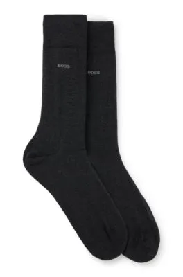 Two-pack of socks in an Egyptian-cotton blend