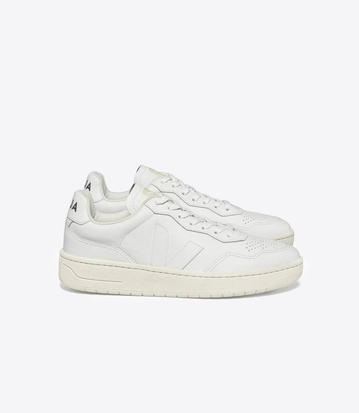 V 90 Organic Traced Leather sneaker - Extra White